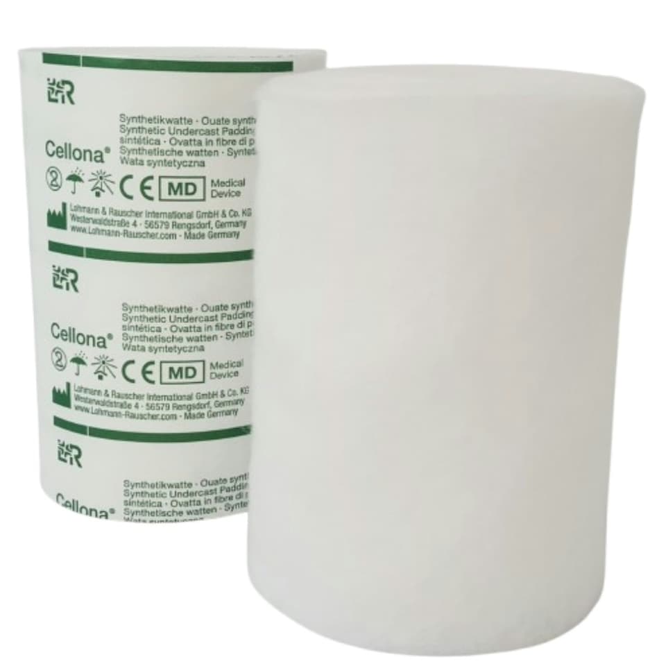 Cellona 10cm x 3m - Pack of 3 Rolls - Synthetic Undercast Padding