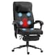 image 1 of Vinsetto Fabric Vibration Massage Office Chair with Heat, Head Pillow, Black