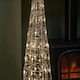 image 6 of 1.18m Light up Christmas Acrylic Pyramid with 80 Flashing & Static Warm White LEDs