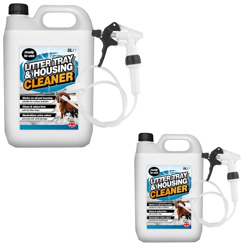 image 1 of 1 x 5L Odour Free Litter Tray & Housing Cleaner Works On All Pet Housing With Hose Trigger N/A