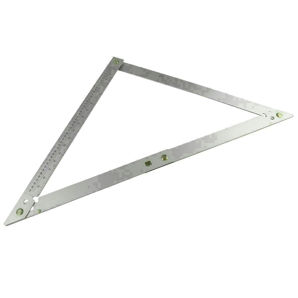 image 1 of Folding Square 24" Aluminium Ruler Angle Flooring Builders Floor with Case TE658