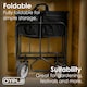 image 5 of Black Heavy Duty Foldable Garden Festival Trolley Cart Wagon Truck