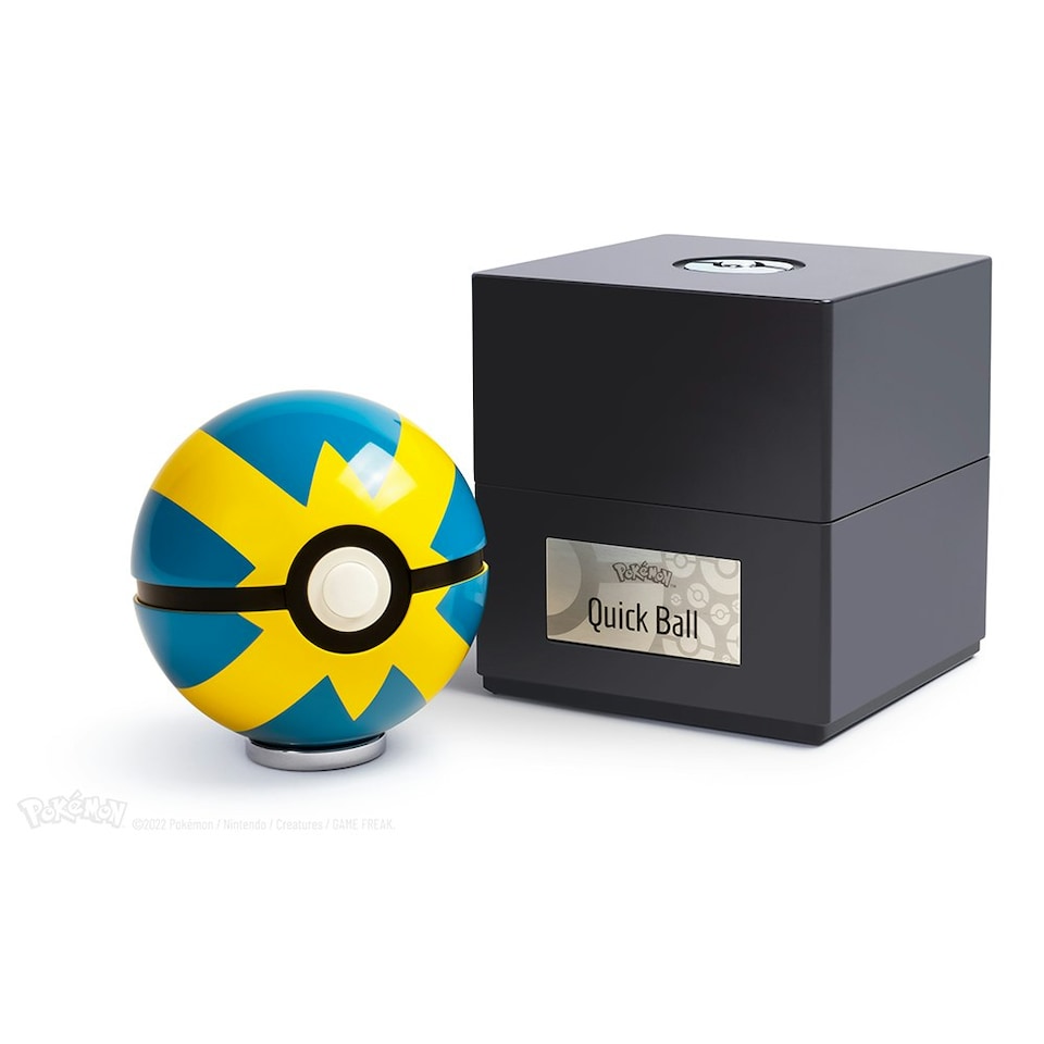 image 1 of Pokémon Die-Cast Quick Ball Replica Blue