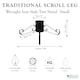 image 5 of Holly International Traditional Metal Scroll Leg Christmas Tree Stand for Real Trees to 2m - Green
