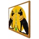 image 5 of Illustration of black egyptian cats with papyrus (Picutre Frame) White | XS