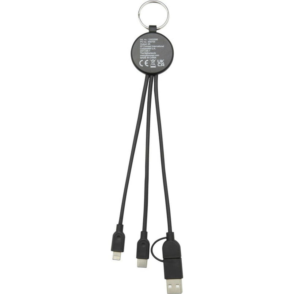image 1 of Tecta 6-In-1 Charging Cable - Black - One Size