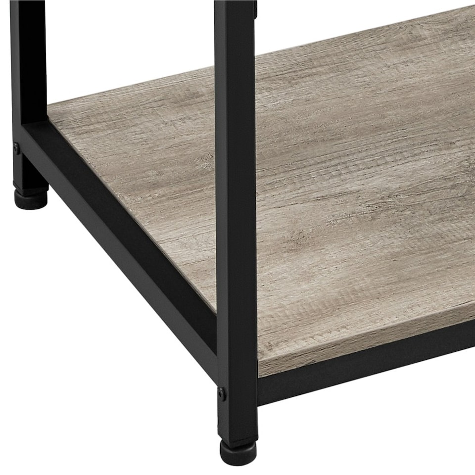image 1 of Yaheetech Industrial Coffee Table with Storage Shelf