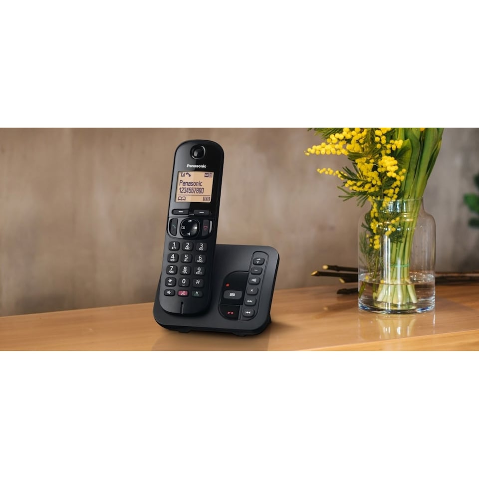 image 1 of Panasonic KX-TGC263 Digital Cordless Phone with Answering Machine - Triple Handset