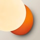 image 5 of ValueLights Darla Rust Frosted Globe Bathroom Wall Light | Orange