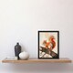 image 2 of Red Squirrel On Tree Branch Drawing Living Room Black Framed Wall Art Print A4