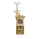 image 4 of Living and Home Cat Tower Set with Scratching Board | Green