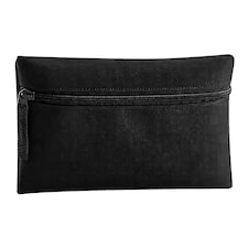 Quadra Classic Zip Up Pencil Case - Black - One Size