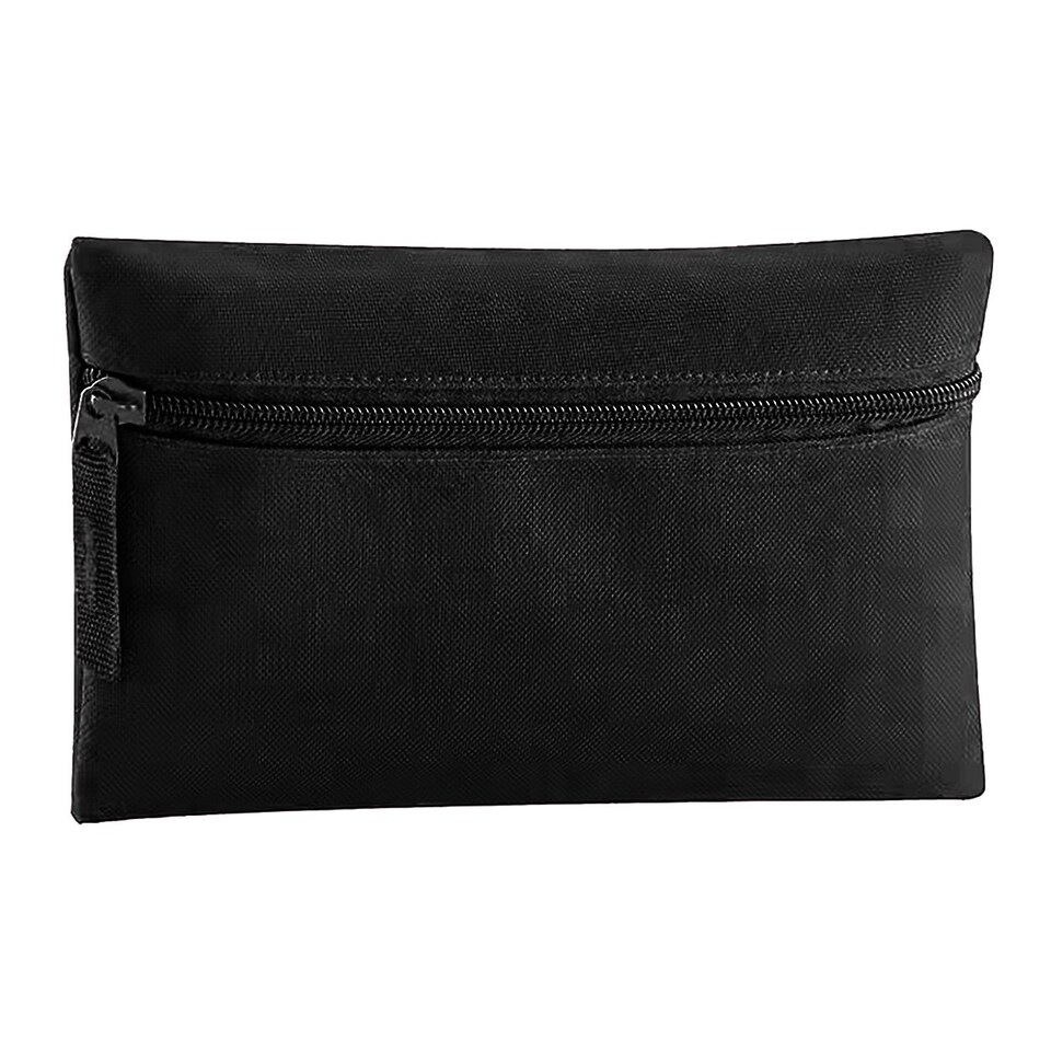 image 1 of Quadra Classic Zip Up Pencil Case - Black - One Size