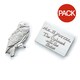 image 1 of Harry Potter Letter Hedwig Badge Set (Pack of 2) - Silver - One Size