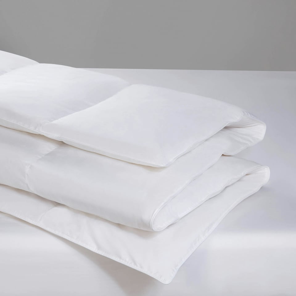 image 1 of BHS 10.5 Tog Goose Feather and Down Single Duvet, White | Multi