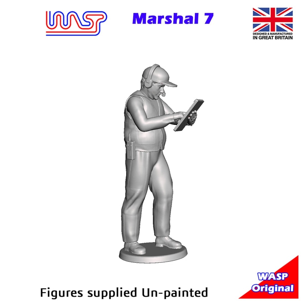 image 1 of Trackside Figure Scenery Display Marshal No 7 New 1:32 Scale WASP