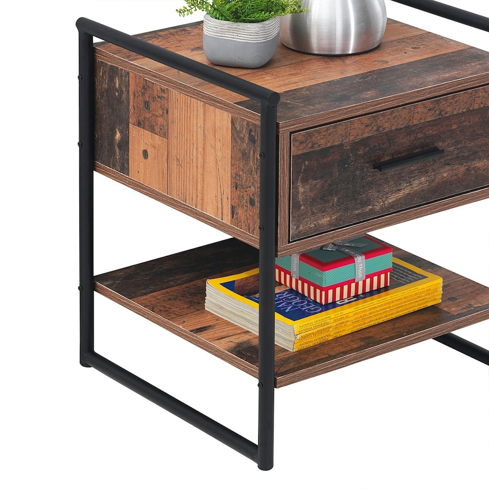 image 1 of Abbey Bedside Cabinet  1 Drawer