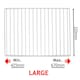 image 2 of SPARES2GO Universal Large Fridge Freezer Shelf Adjustable White Plastic Coated Extendable (Pack of 2 Shelves) White