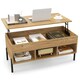 image 1 of COSTWAY LiftTop Coffee Table Living Room Central Table N/A