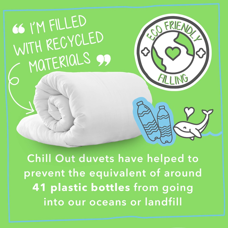image 1 of Snug Chill Out 4.5 Tog Duvet | White | King