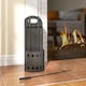 image 7 of Outsunny 4 Pieces Fireplace Companion Set, Metal Fireplace Accessories Fireside Companion Set with Broom, Shovel, Poker, Bucket, Black