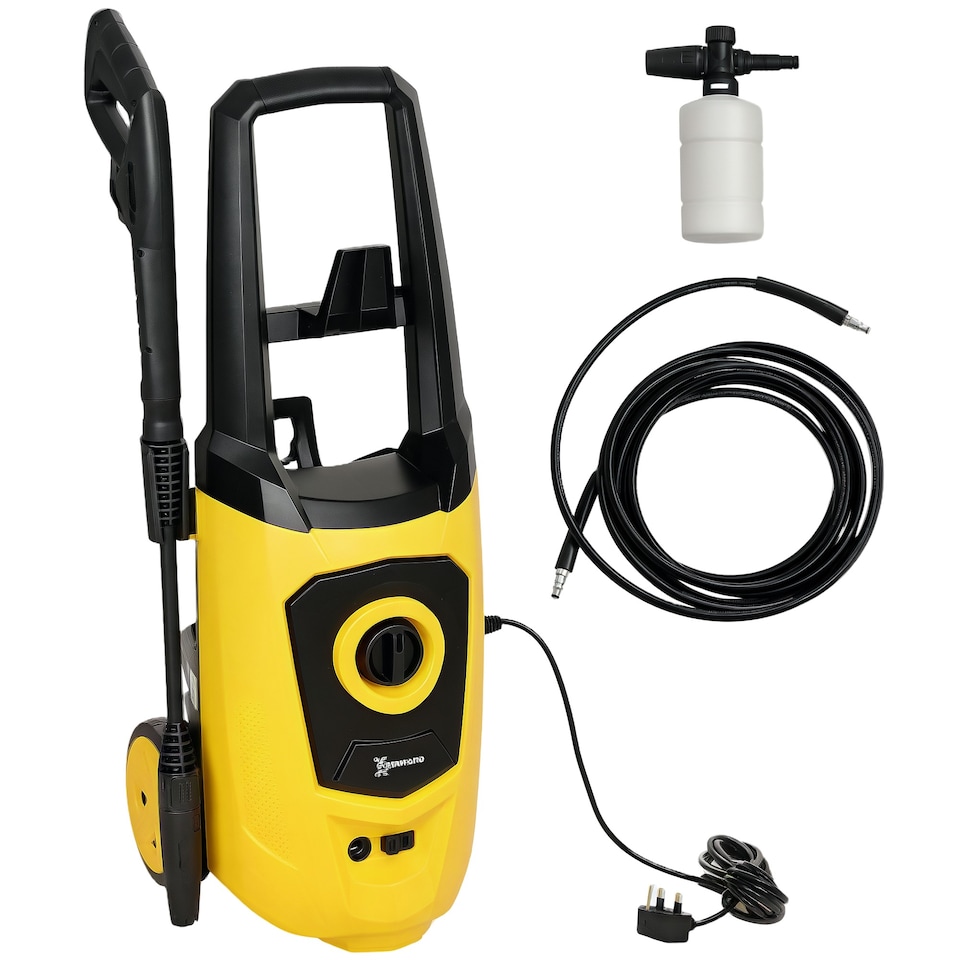 image 1 of DURHAND High-Performance Power Washer 1800W, 150 Bar, 510 L h, Yellow