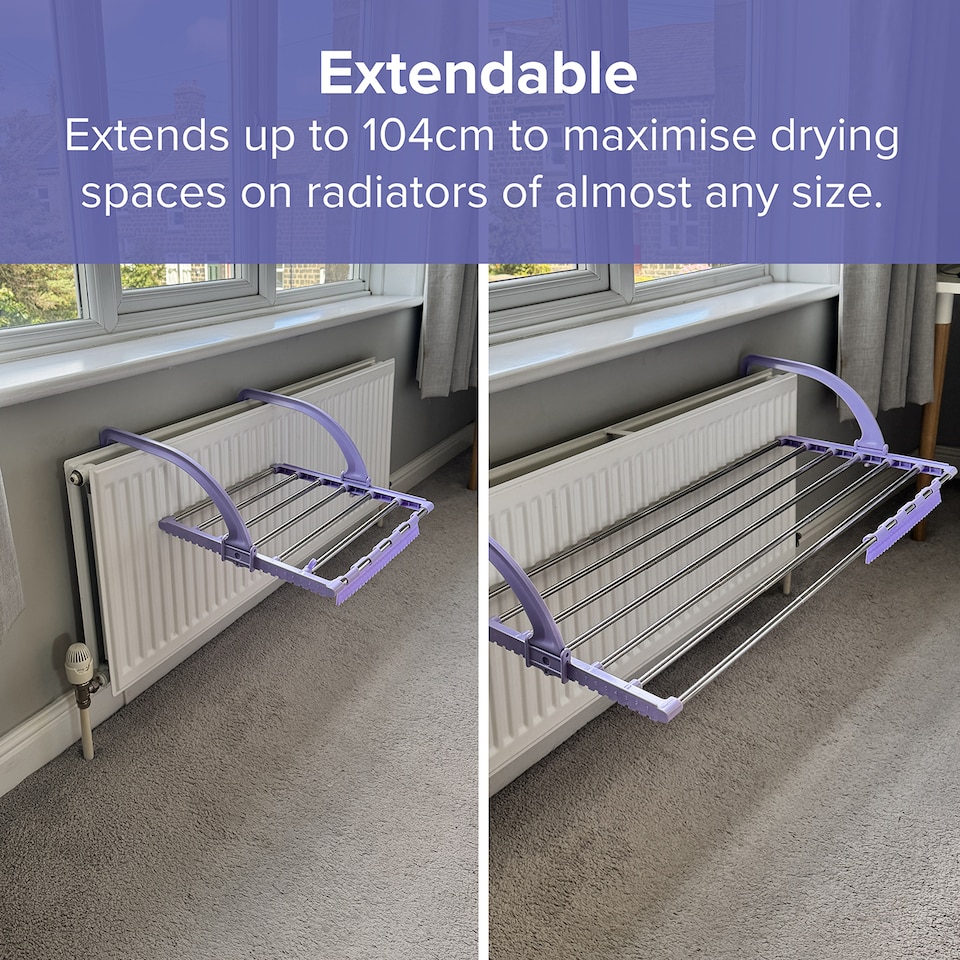 image 1 of Drew&Cole Speedi Dry Extendable Radiator Airer