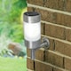 image 4 of GardenKraft 19490 Stainless Steel Solar Wall Light