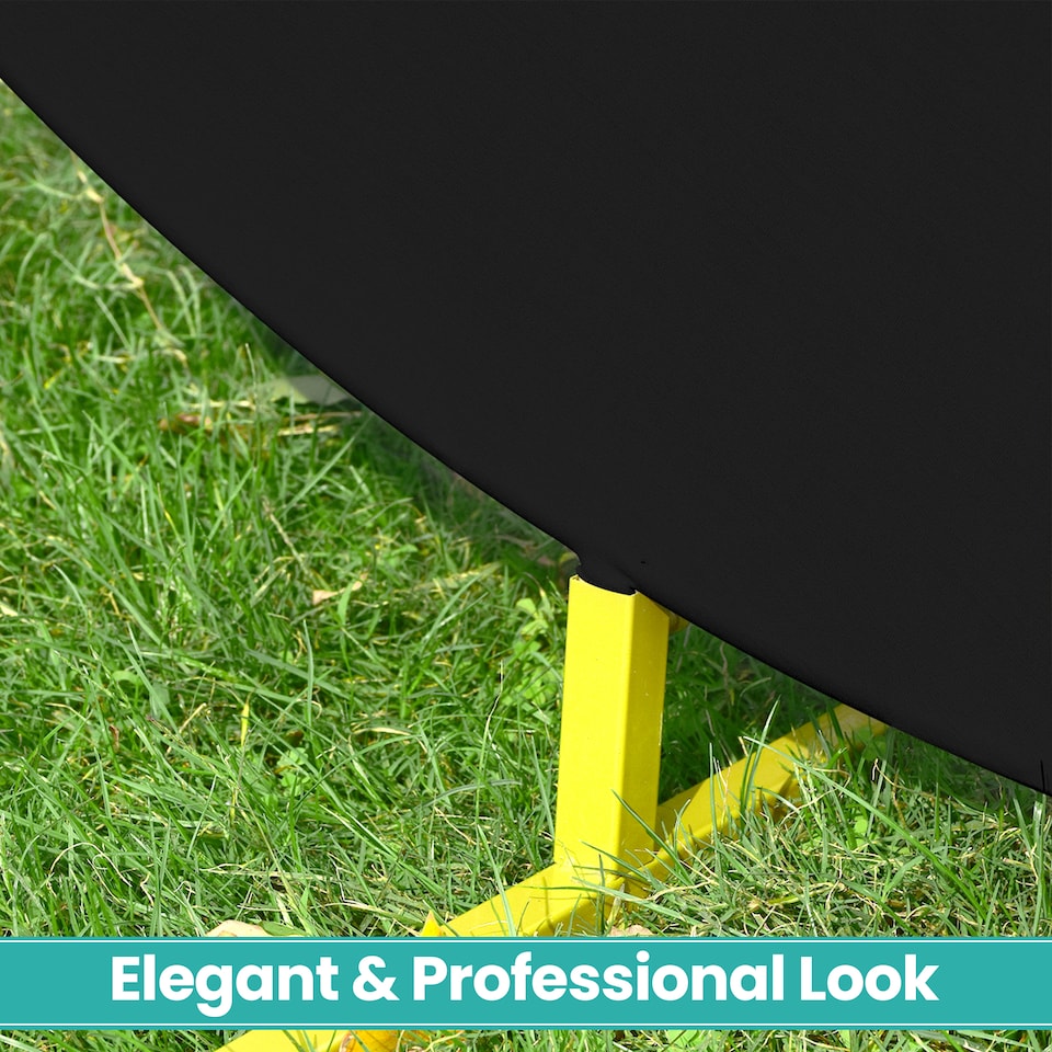 image 1 of 160GSM Black Round Arch Backdrop Cover - 220cm