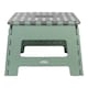 image 2 of JVL Small & Large Folding Step Stool Set – Multi-Purpose, Kitchen & Bathroom – Green
