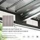 image 3 of Outsunny 7 x 4ft Metal Garden Storage Shed w/ Double Door Grey