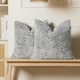 image 5 of OHS 2 x Two Tone Faux Fur Plush Cushion Covers, 45x45cm - Grey