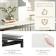 image 7 of COSTWAY 120cm Console Table Faux Marble Sofa Side End Table White Black