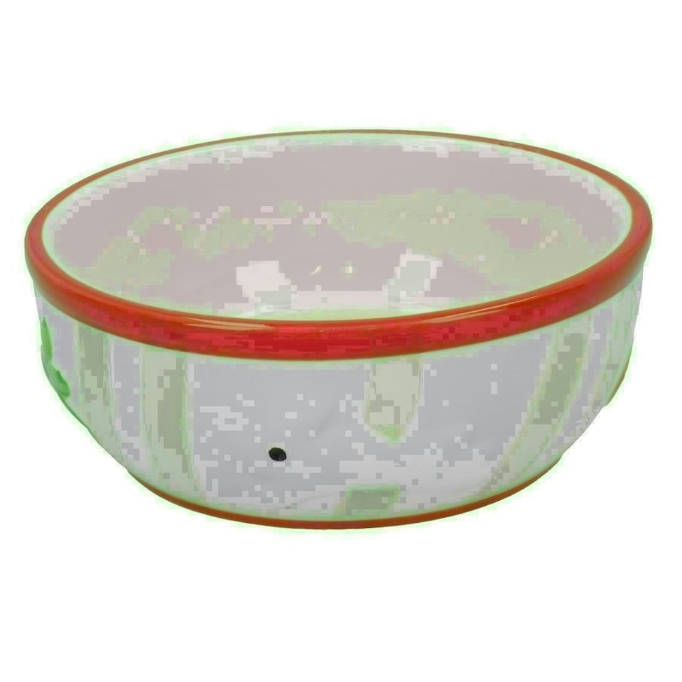 image 1 of 2 Small Animals Rabbit Guinea Ceramic Carrot Stripe Pet Feeding Water Bowls Multi