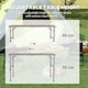 image 5 of Outsunny Portable Folding Picnic Table Outdoor Lightweight BBQ Party Aluminum
