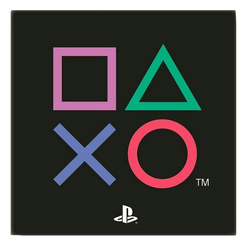 image 1 of Playstation Icons Rug - Black/Multicoloured - One Size Black | One Size