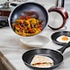 image 2 of Set Of 3 Frying Pan Non Stick Fry Kitchen Eggs Breakfast Dinner Pasta Cookware Set