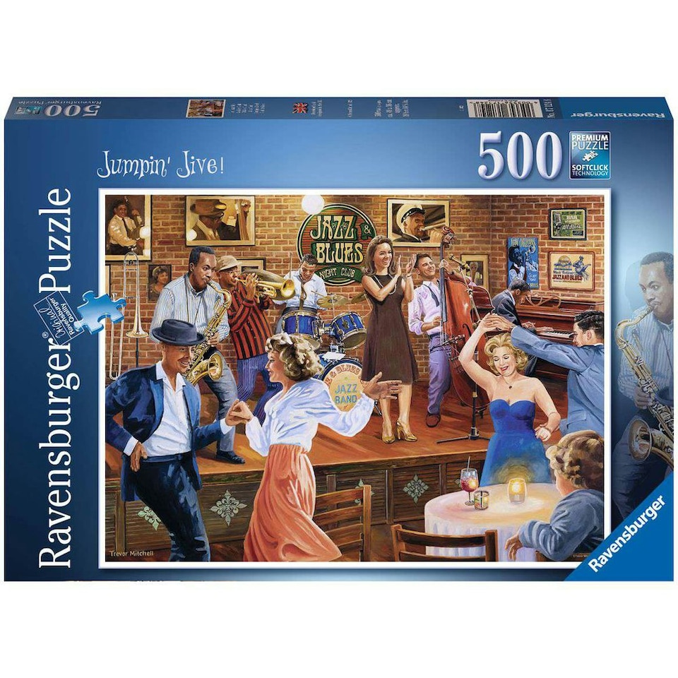 image 1 of Ravensburger Jumpin' Jive 500 Piece Jigsaw Puzzle