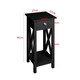image 5 of Living and Home 1-Drawer Wooden Console Table - Black