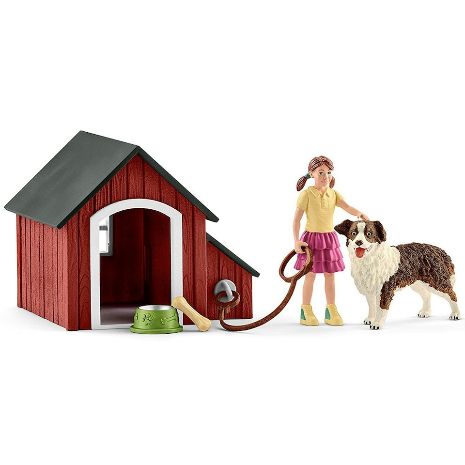 image 1 of Schleich Dog Kennel Figure