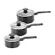 image 1 of Stoven Noir 3 Piece Saucepan Set