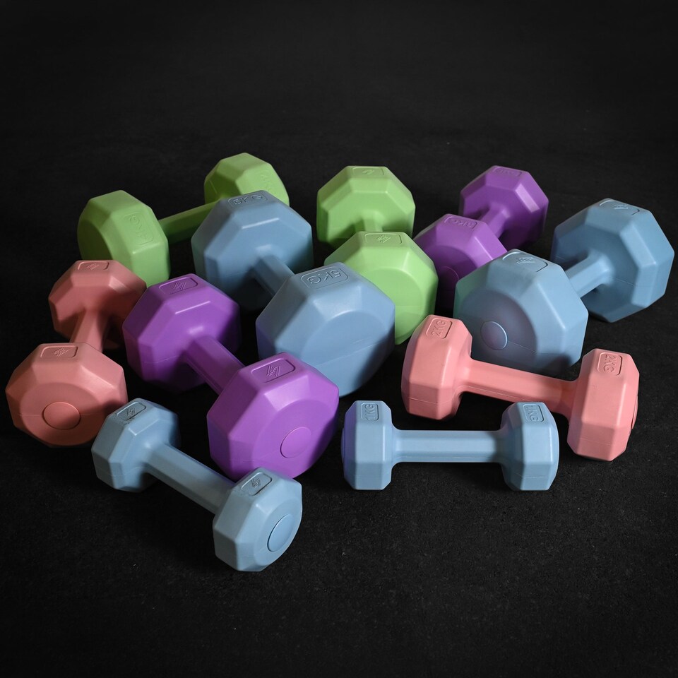 image 1 of GymSets Vinyl Dumbbell – Home Gym Fitness & Strength Training