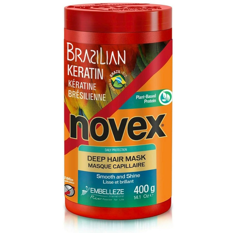 image 1 of Novex Brazilian Keratin Conditioner Hair Mask 400 g