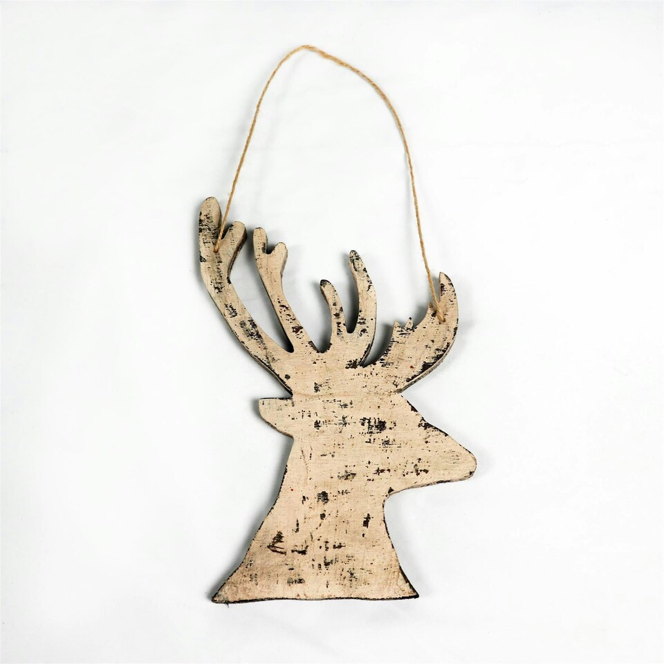 image 1 of Cream Deer Hanging Decorations