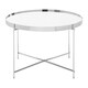image 2 of Allure Silver Mirror Coffee Table Silver