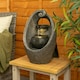 image 2 of ValueLights Swirl Outdoor Solar Decorative Water Fountain