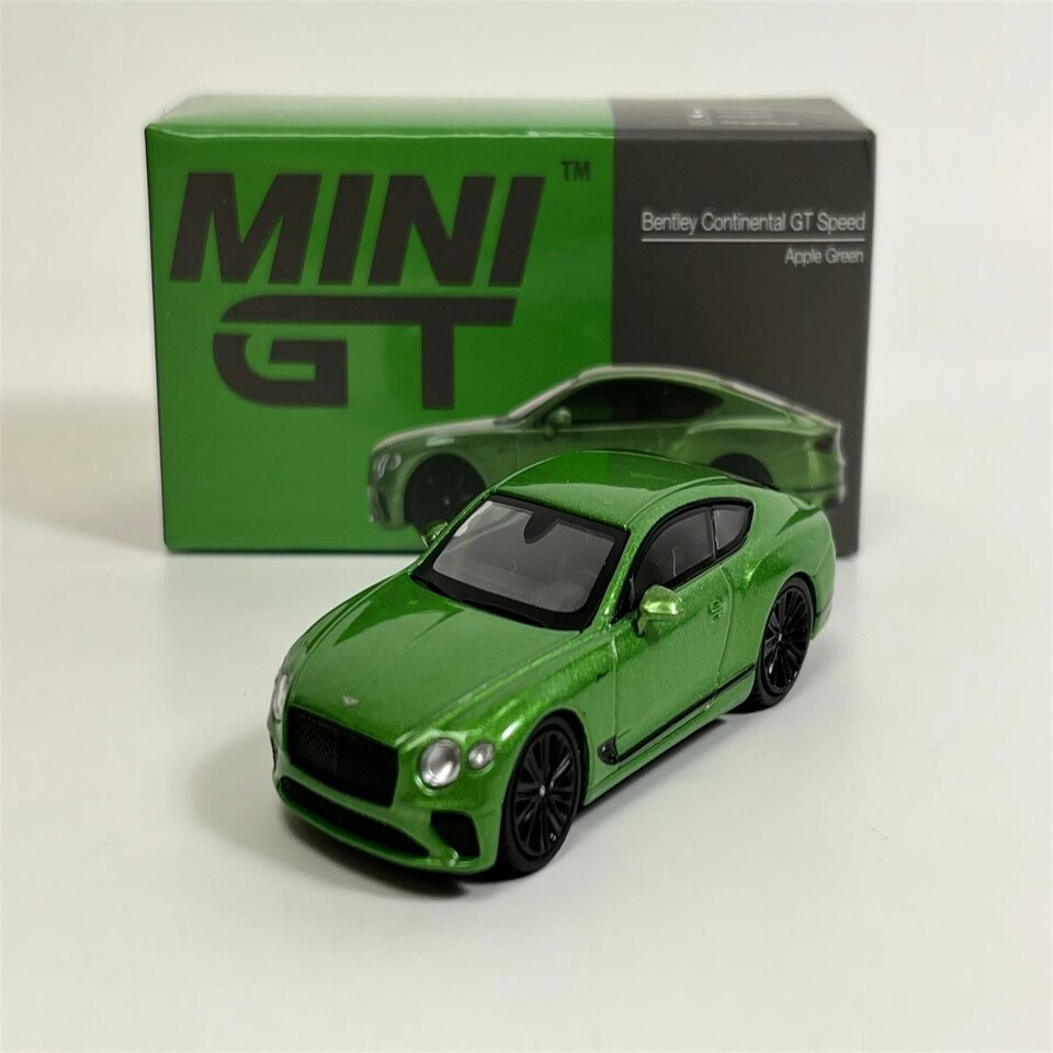 image 1 of Bentley Continental GT Speed Apple Green LHD 1:64 Mini GT MGT00473L