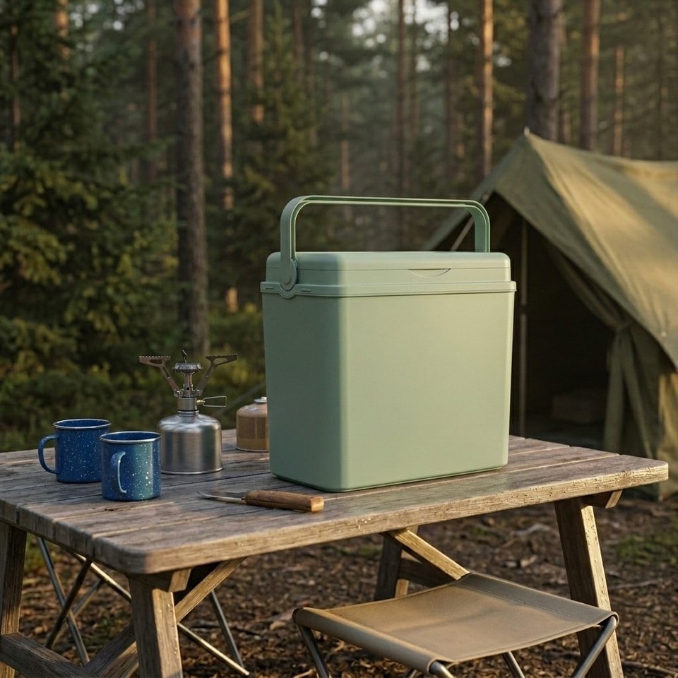image 1 of Large 24L Pastel Coloured Cooler Box