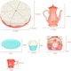 image 3 of Pretend Cutting & Decorating Birthday Cake Tea Party Play Set – 83-Piece Dessert & Afternoon Tea Role Play Set with Light-Up Candle