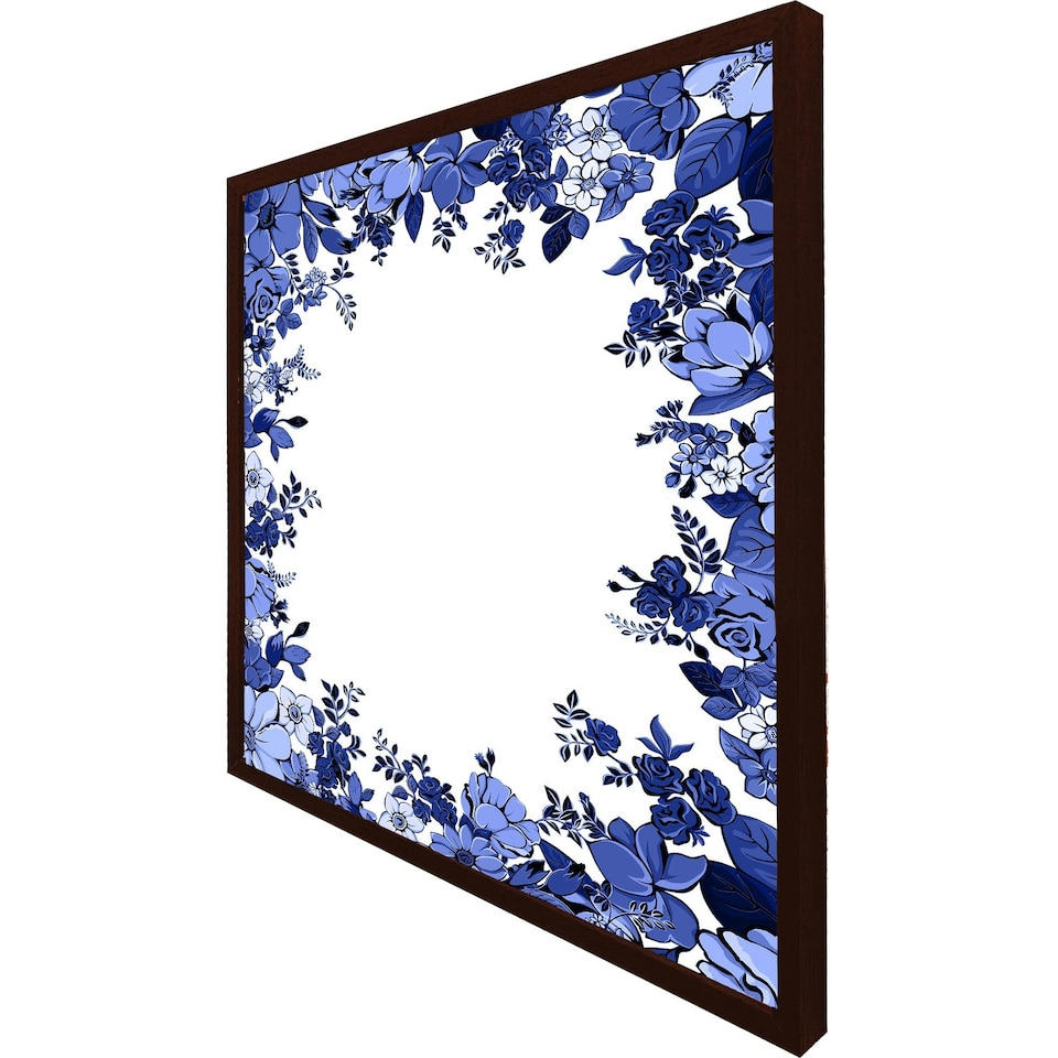 image 1 of Winter floral frame (Picture Frame) Grey | L